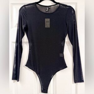 Windsor Sheer Black Bodysuit